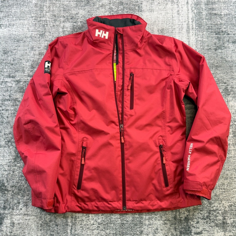 Helly Hansen Crew Midlayer Sailing Jacket Womens Small Red Tech Waterproof Boat